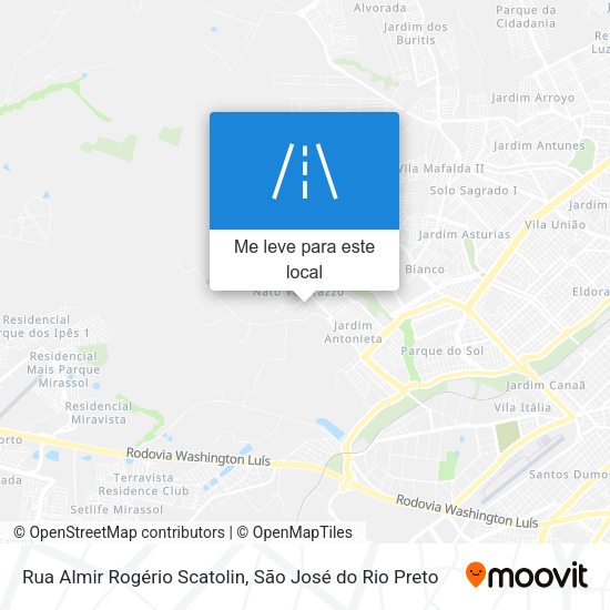 Rua Almir Rogério Scatolin mapa
