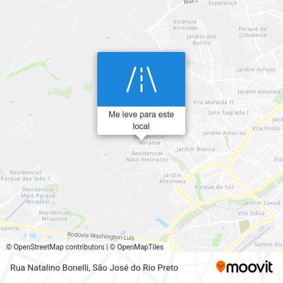 Rua Natalino Bonelli mapa