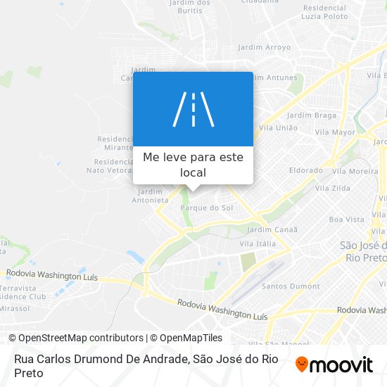 Rua Carlos Drumond De Andrade mapa