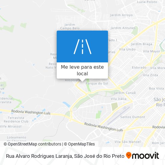 Rua Alvaro Rodrigues Laranja mapa
