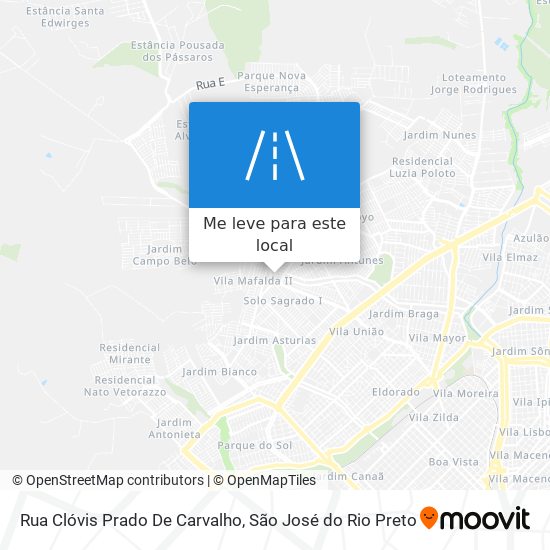 Rua Clóvis Prado De Carvalho mapa