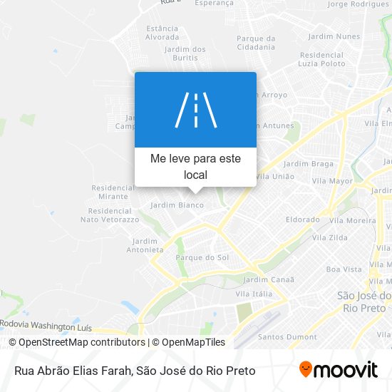 Rua Abrão Elias Farah mapa