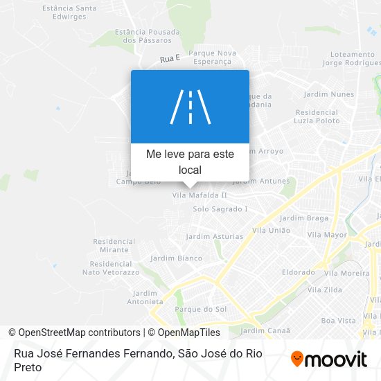 Rua José Fernandes Fernando mapa