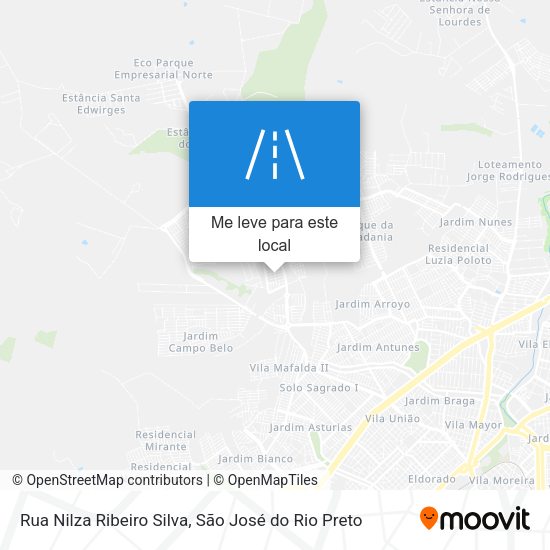 Rua Nilza Ribeiro Silva mapa