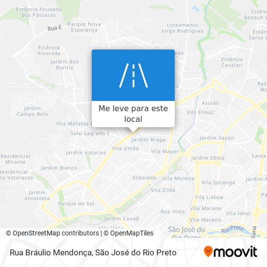 Rua Bráulio Mendonça mapa