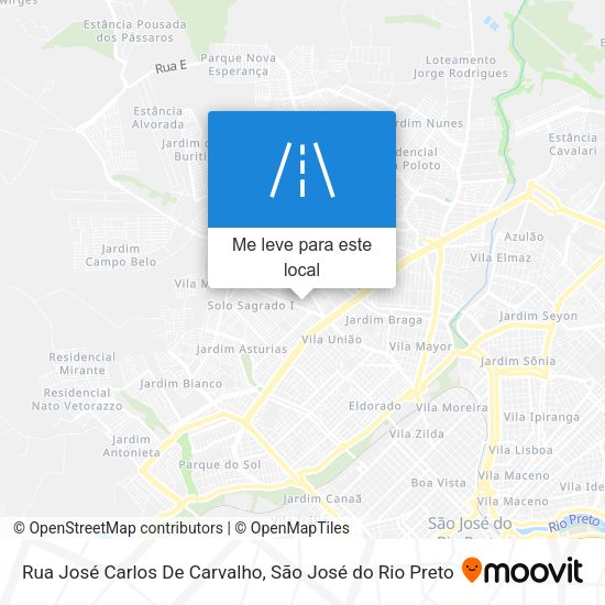 Rua José Carlos De Carvalho mapa