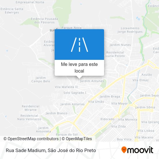 Rua Sade Madium mapa