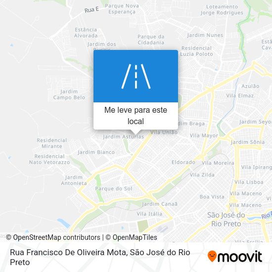 Rua Francisco De Oliveira Mota mapa