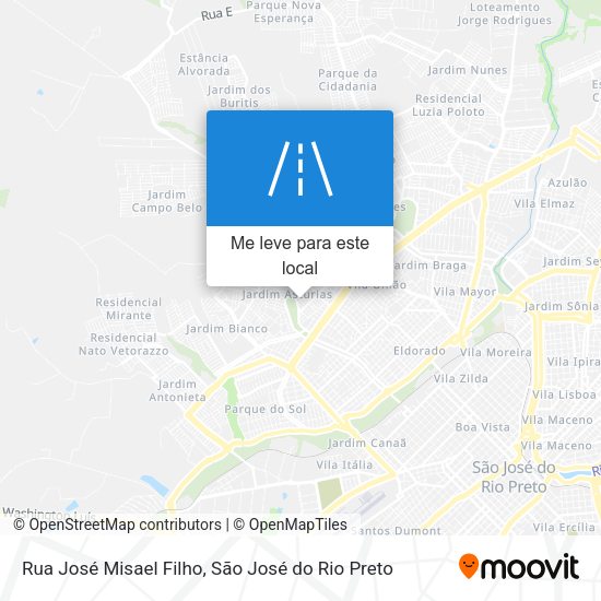Rua José Misael Filho mapa