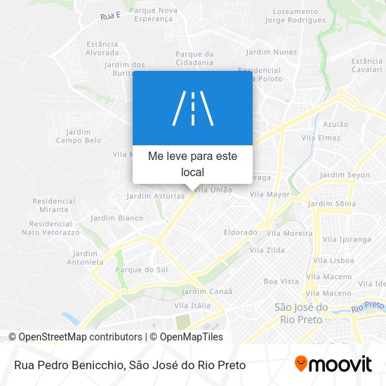 Rua Pedro Benicchio mapa