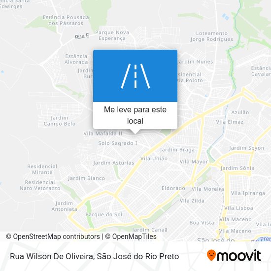 Rua Wilson De Oliveira mapa