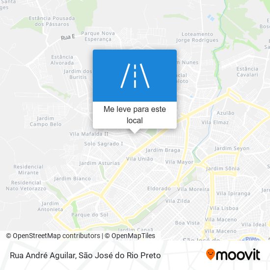 Rua André Aguilar mapa