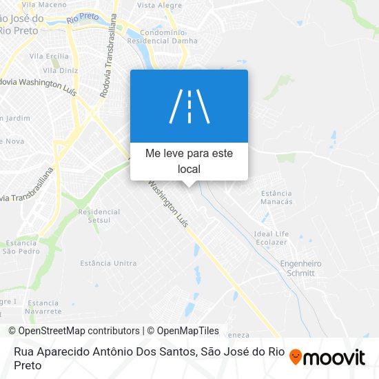 Rua Aparecido Antônio Dos Santos mapa