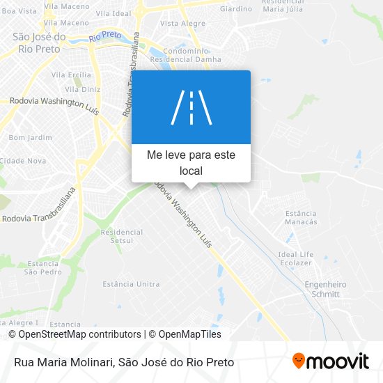 Rua Maria Molinari mapa