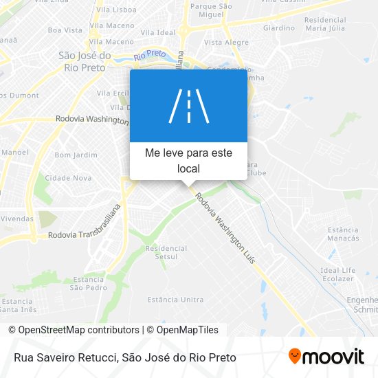 Rua Saveiro Retucci mapa