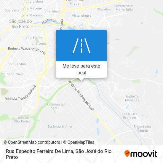 Rua Espedito Ferreira De Lima mapa