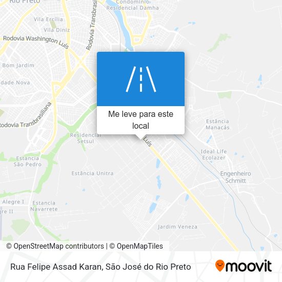 Rua Felipe Assad Karan mapa