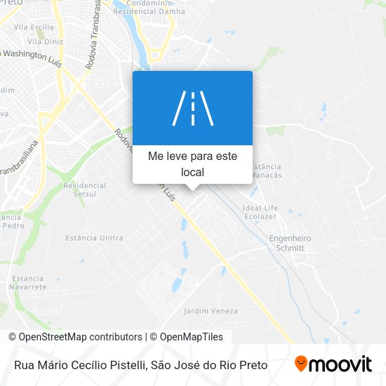 Rua Mário Cecílio Pistelli mapa