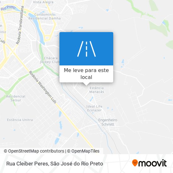 Rua Cleiber Peres mapa
