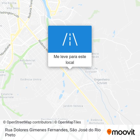 Rua Dolores Gimenes Fernandes mapa