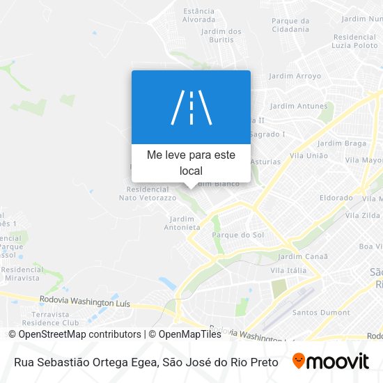 Rua Sebastião Ortega Egea mapa