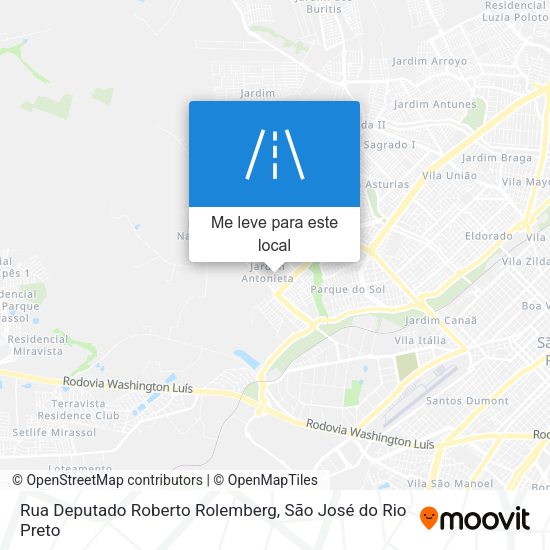 Rua Deputado Roberto Rolemberg mapa