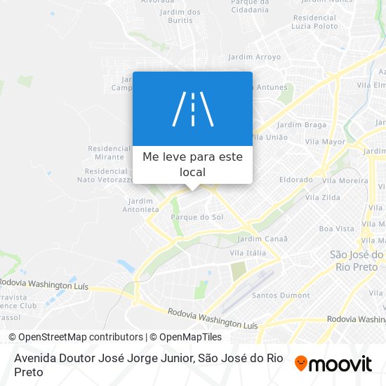 Avenida Doutor José Jorge Junior mapa