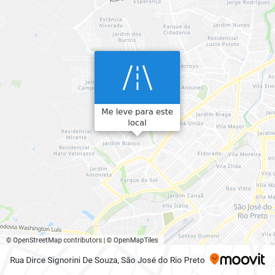 Rua Dirce Signorini De Souza mapa