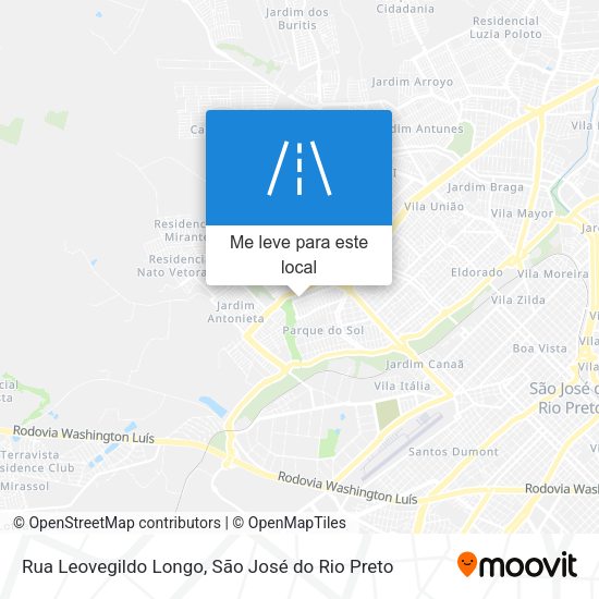 Rua Leovegildo Longo mapa