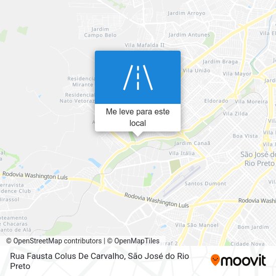 Rua Fausta Colus De Carvalho mapa