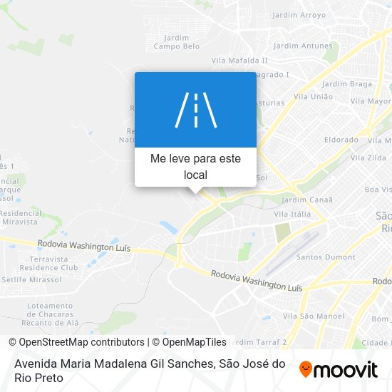 Avenida Maria Madalena Gil Sanches mapa