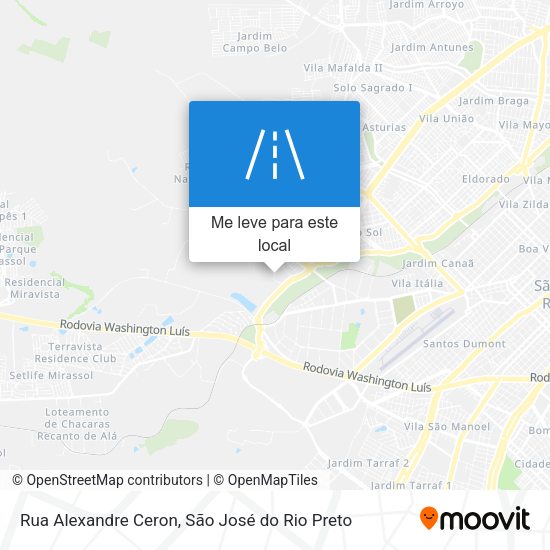 Rua Alexandre Ceron mapa