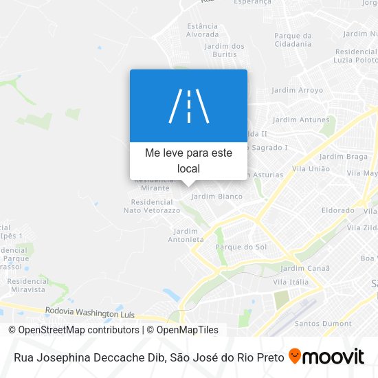 Rua Josephina Deccache Dib mapa