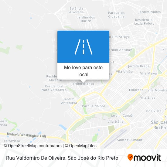 Rua Valdomiro De Oliveira mapa
