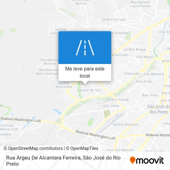 Rua Argeu De Alcantara Ferreira mapa