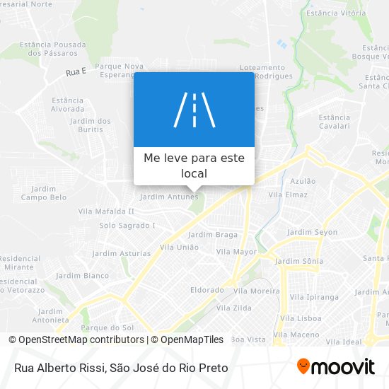 Rua Alberto Rissi mapa