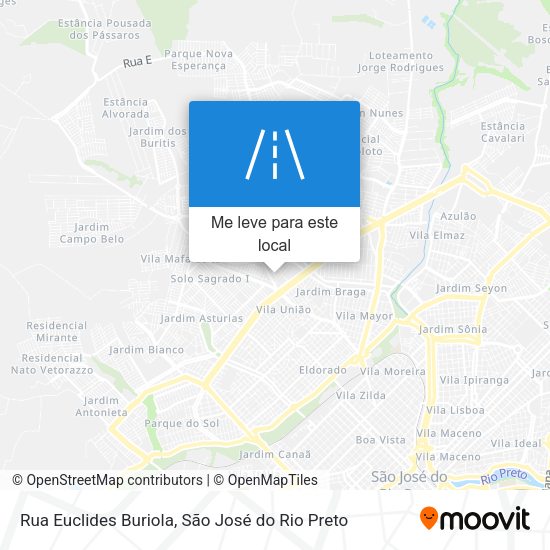 Rua Euclides Buriola mapa
