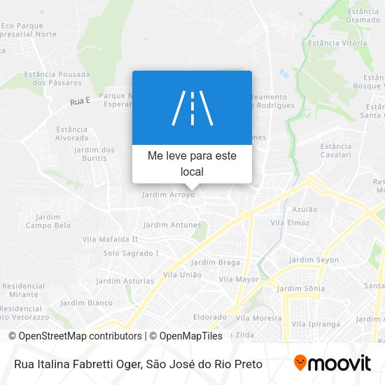 Rua Italina Fabretti Oger mapa