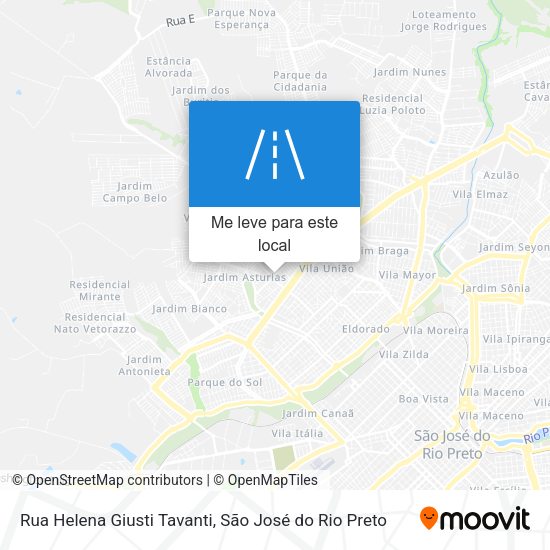 Rua Helena Giusti Tavanti mapa