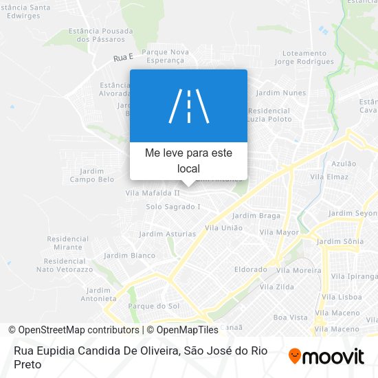 Rua Eupidia Candida De Oliveira mapa