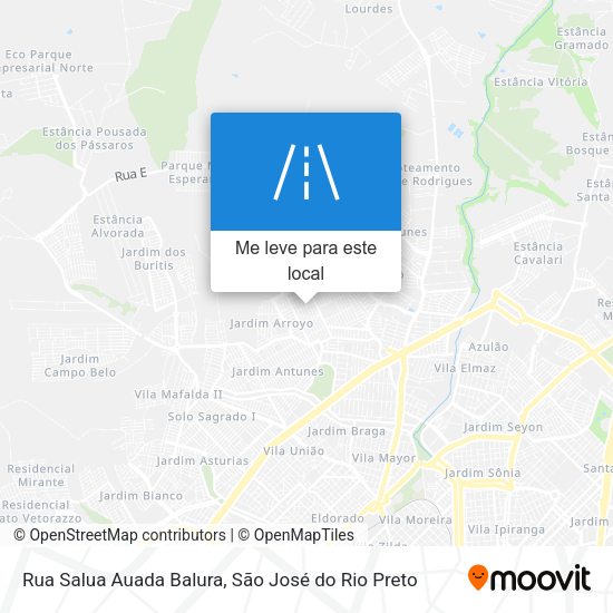 Rua Salua Auada Balura mapa