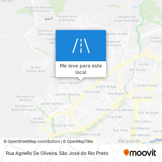 Rua Agnello De Oliveira mapa