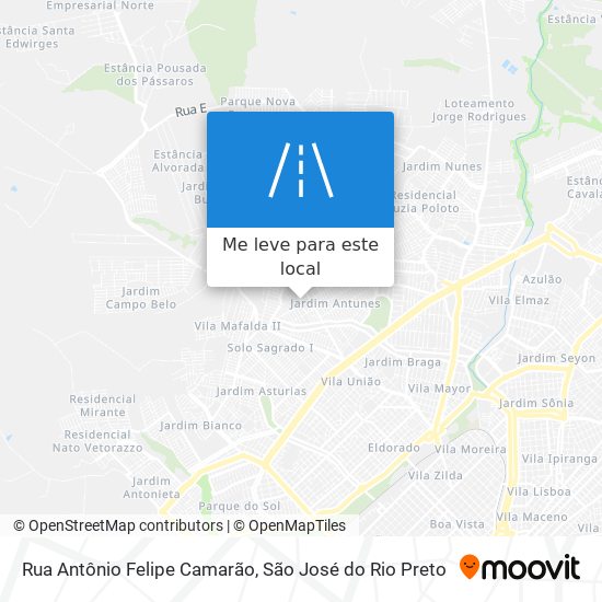 Rua Antônio Felipe Camarão mapa