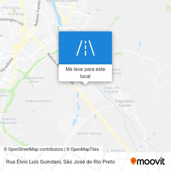 Rua Élvio Luís Guindani mapa