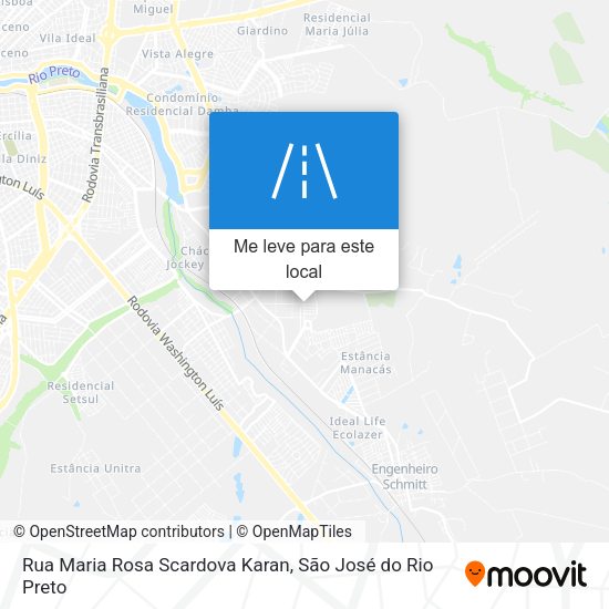 Rua Maria Rosa Scardova Karan mapa