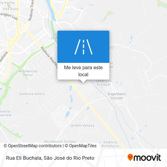 Rua Eli Buchala mapa