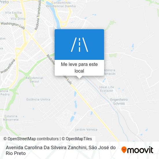 Avenida Carolina Da Silveira Zanchini mapa