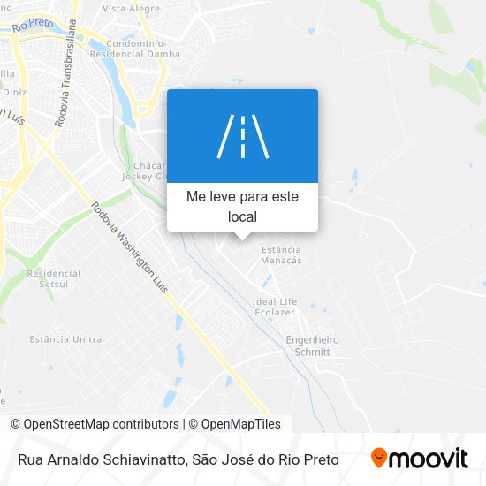 Rua Arnaldo Schiavinatto mapa