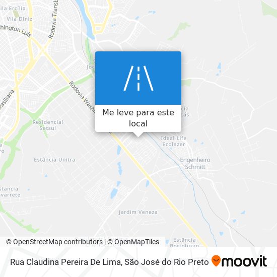 Rua Claudina Pereira De Lima mapa