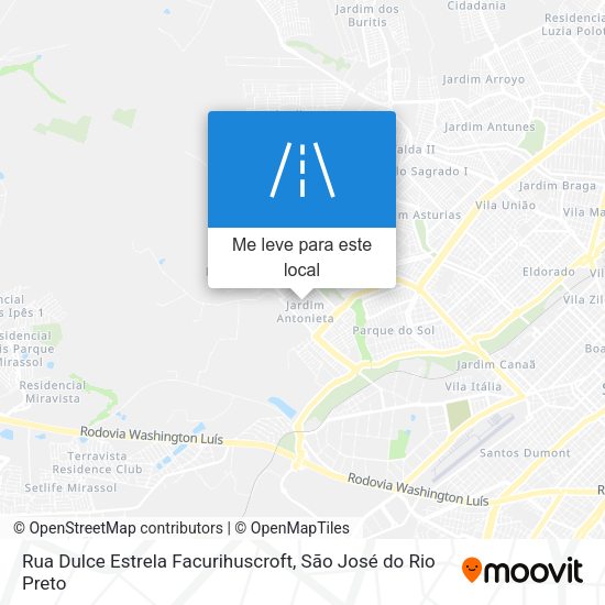 Rua Dulce Estrela Facurihuscroft mapa